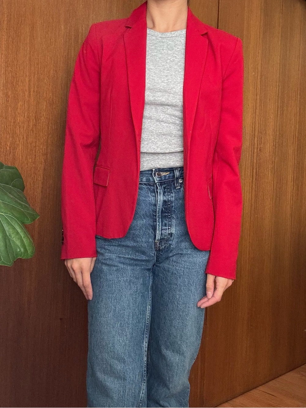 Red Zara blazer